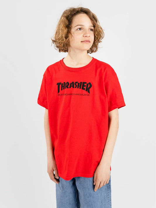 THRASHER - SKATE MAG YOUTH TEE - RED
