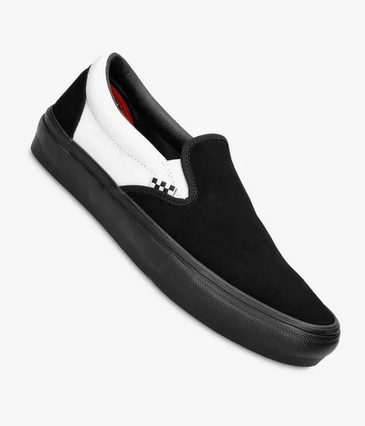 VANS - SKATE SLIP-ON - BLACK/BLACK/WHITE
