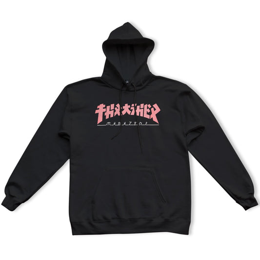 THRASHER  - GIRLS GODZILLA HOODIE - BLACK