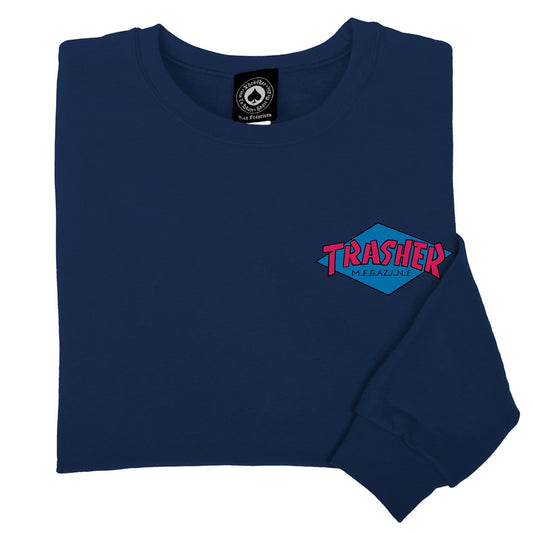 THRASHER - TRASHER HIRRICANE V2 CREW - NAVY